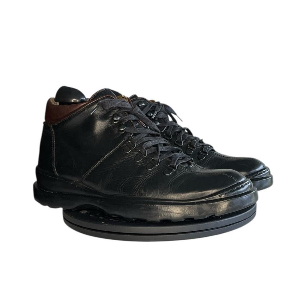 Mens Coach Aaron Mens Size 8.5D Leather Chukka Ankle Boots Black - Picture 3 of 6